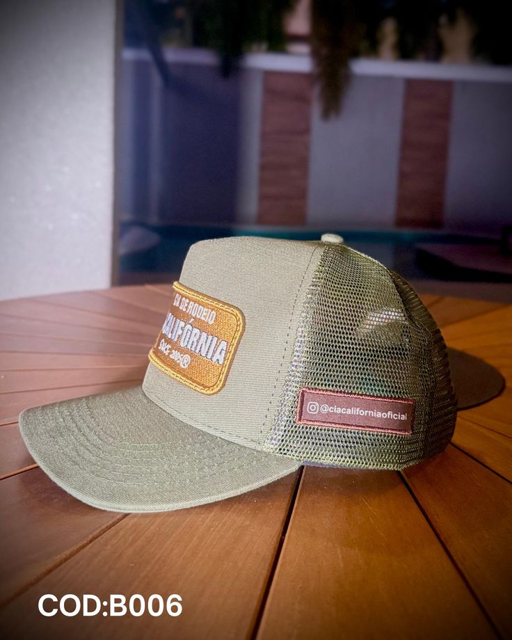 Boné Verde Tela